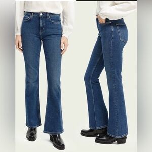 Scotch& Soda The Charm High Rise Flared Jeans , size 28